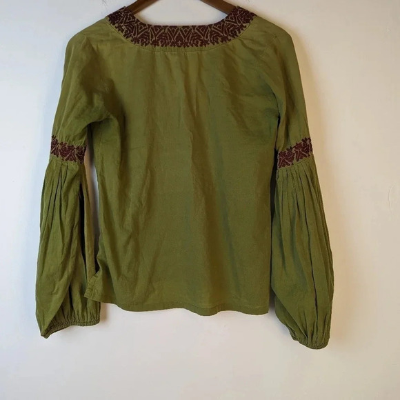 Irving + Fine Embroidered Peasant Top - XS - Picture 4 of 4